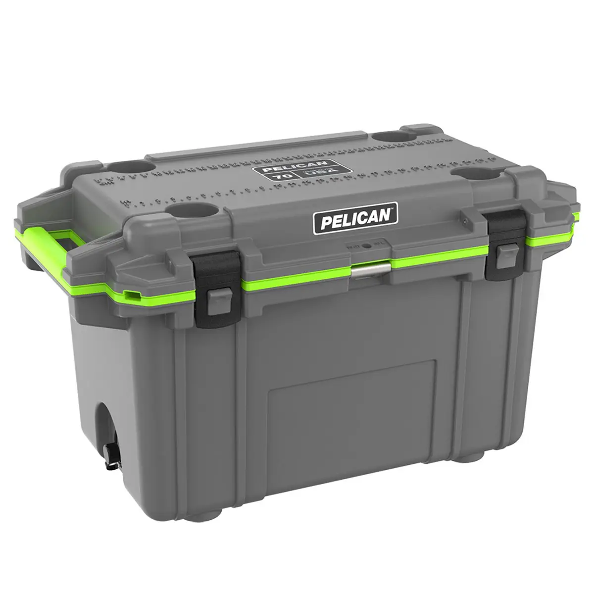 Pelican 70QT Elite Cooler, Heavy Duty Large Outdoor Camping Cooler with Rugged Look for Sports & Outdoor, Camping & Hiking Use, Functional