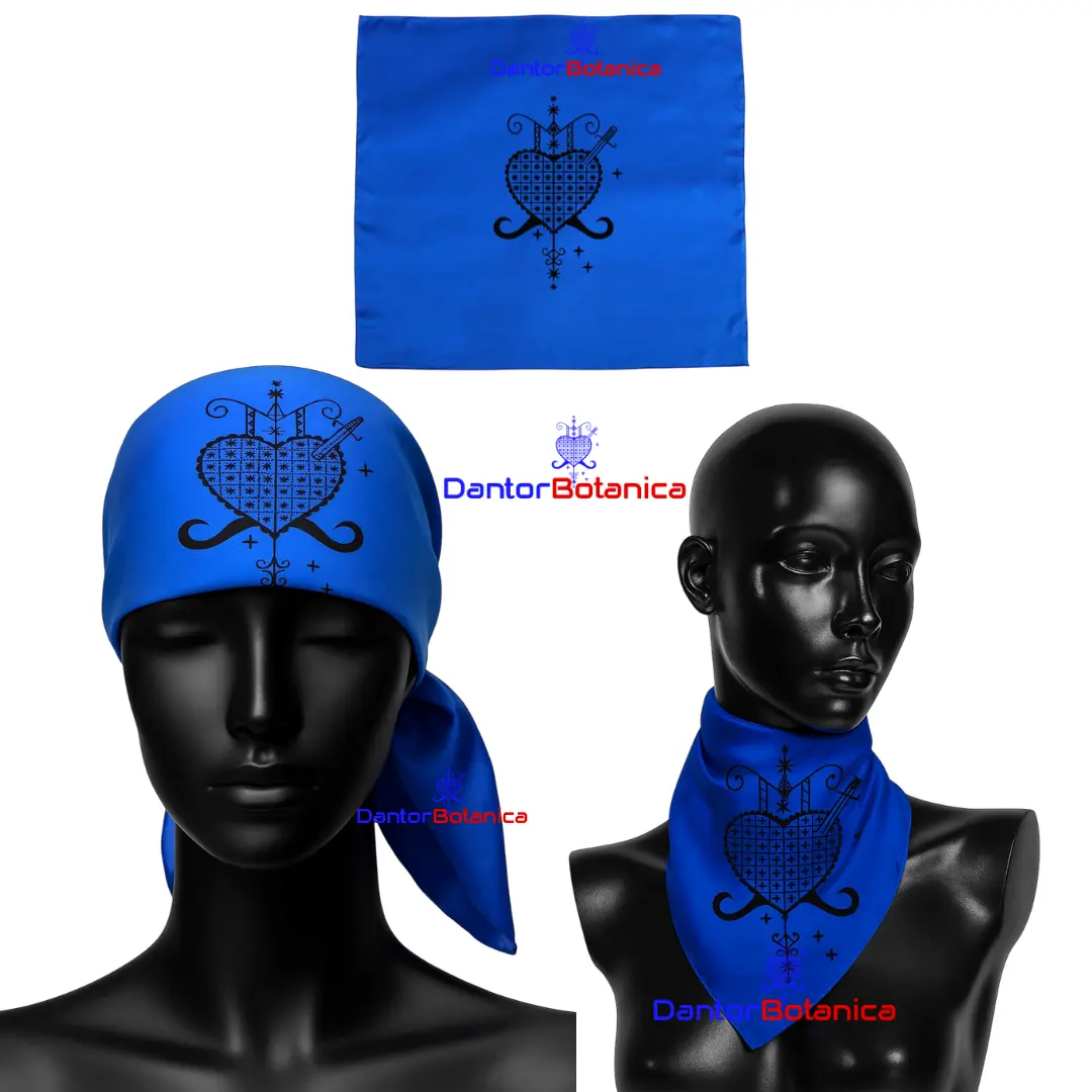 MOUCHOIR LWA Kode Emaye Lwa Mouchwa lwa Erzulie Dantor scarf African Saint Barbara Sacred Symbolism Religious MOUCHWA LWA Ezili Danto DANTOR VEVE Erzulie DantorKode Emaye