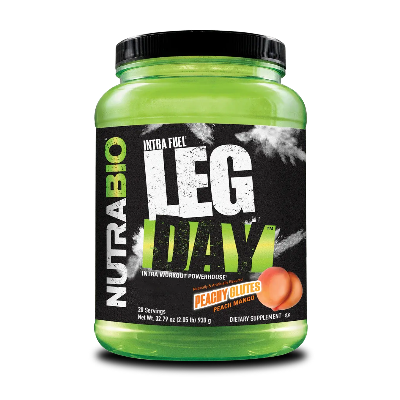 NutraBio Intra Fuel Leg Day Intra-Workout Fitness Supplement - Edible Carbohydrates, Essential Amino Acids, Electrolyte Drink Powder for Adult Energy, Focus, Hydration, Nutrition Support