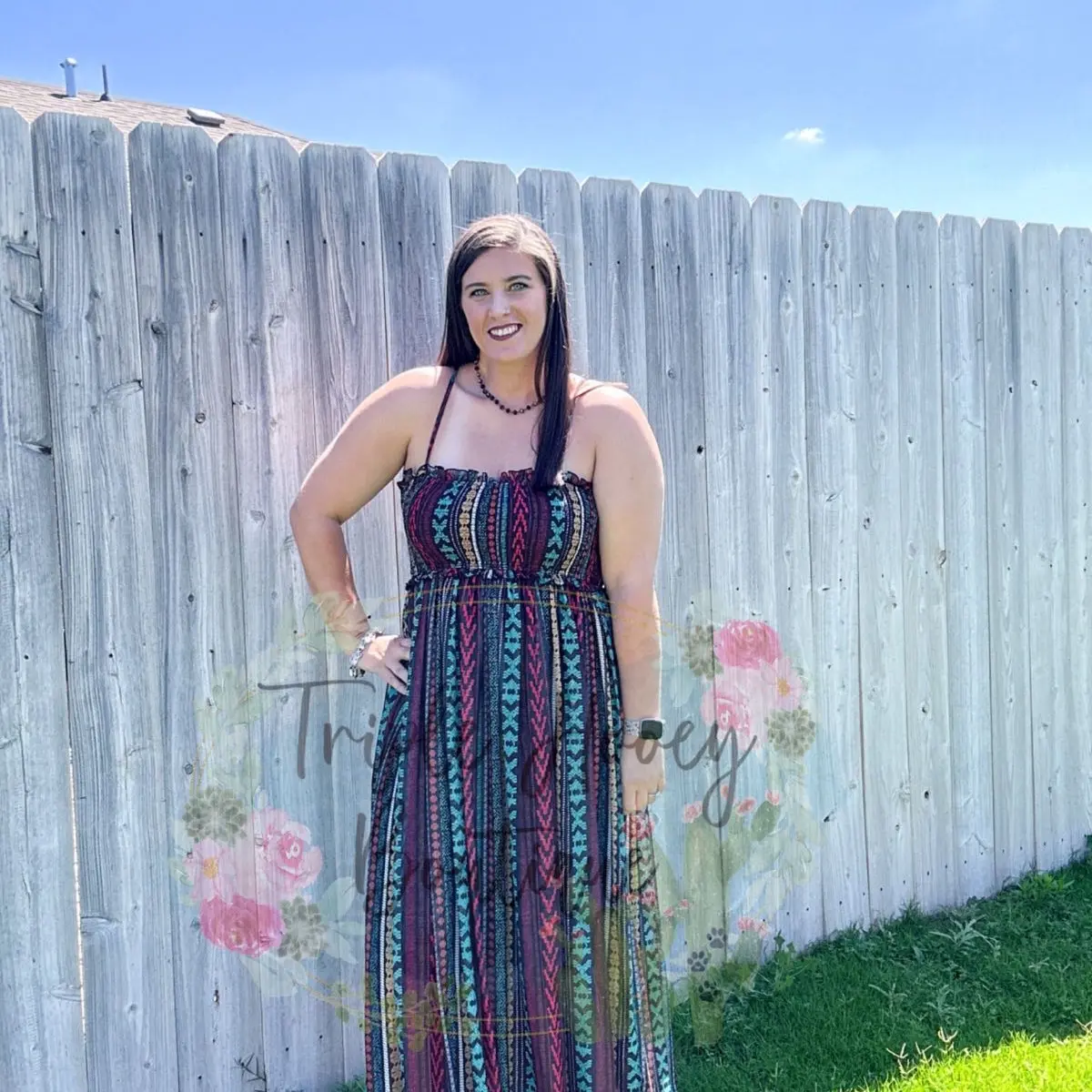 Dally Aztec maxi dress