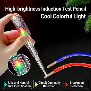 Portable Electrician Circuit Tester Pen with LED Indicator High-Brightness Smart Voltage Tester Non-Contact Waterproof for Electronics Repair & Vehicle Maintenance