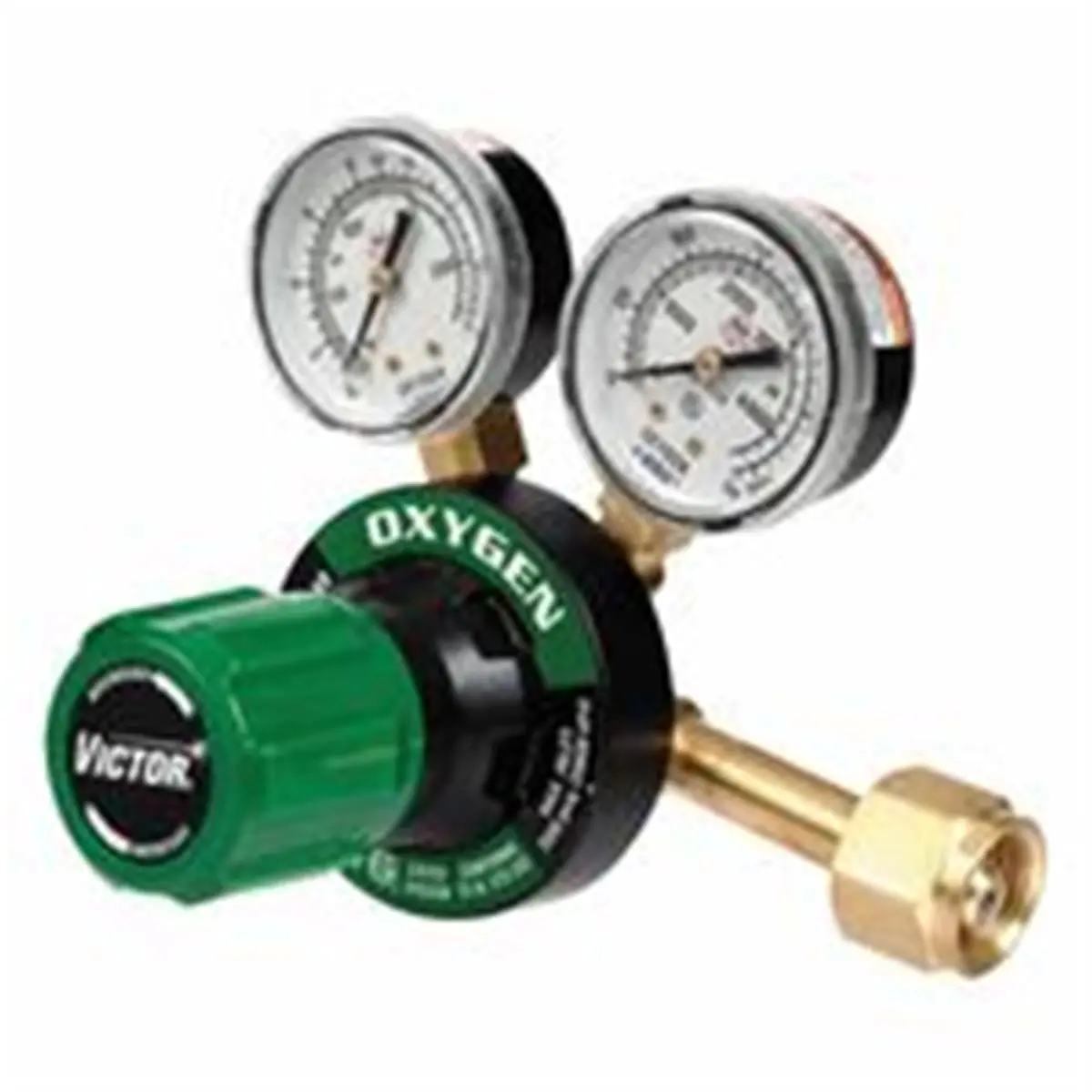 G250-150-540 Medium Duty G Series Single Stage Oxygen Regulator, Lower Profile Design, 3000 psig Inlet, 150 psig Outlet, Color-Coded Knobs, High Contrast Easy-to-Read Gauges, High Contrast Gauges, Lower Profile Regulator