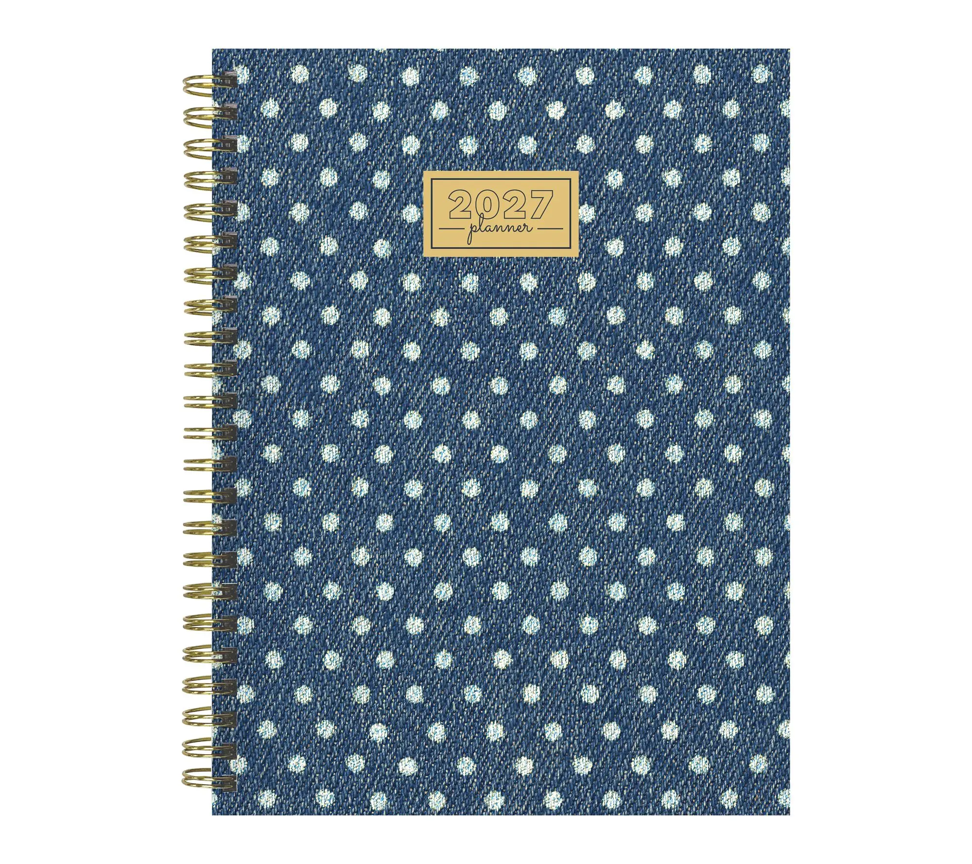 2027 Denim Dots Medium Weekly Monthly Planner 2027 Denim Dots Medium Weekly Monthly Planner