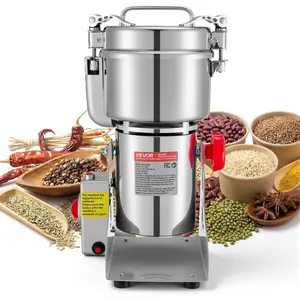 VEVOR 2500g Electric Grain Mill Grinder, 3400W 32000RPM High Speed Spice Corn Dry Grinding Machine Stainless Steel Pulverizer Powder Machine for Dried Grains Coffee Beans Spices Nuts (270 Swing Type)VEVOR Super Brand Day