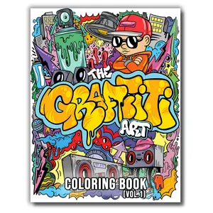 The Graffiti Art Coloring Book Cool Graffiti Art Coloring 40 Original Street Art Drawings Graffiti Letters Characters special edition Bold unique gift Step-by-Step Drawing whimsical drawing