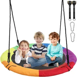 Springtok Saucer Tree Swing Kit,900D Oxford,Waterproof & Durable,700lbs Weight Capacity,Adjustable for Hanging Outdoor &Indoor Playground Portable Set