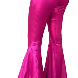 Metallic Time to Shine Bells Fit Flared Pants - Female Bottoms, All Seasons Festival Womenswear, Comfortable Style