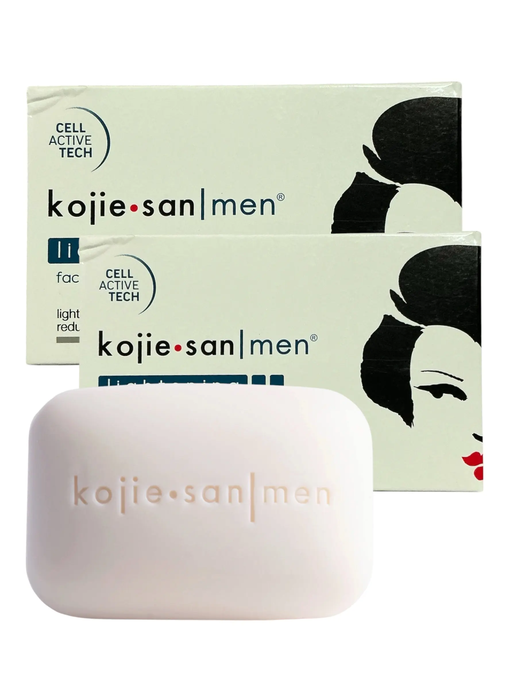 Authentic Kojie-San Men's Shea-Infused Gentle Daily Body Care Cleanser, Brightening Face & Body Soap (135g)