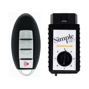 4-Button Car Key Accessory Remote with Panic Function, Trunk Control, and EZ Installer for 2007-2017 Nissan Infiniti