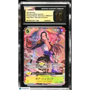 Boa Hancock #PRB02-017 Japanese One Piece Premium Booster Vol 2 CGC 10 PRISTINE