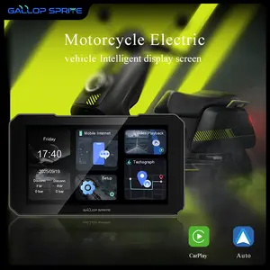 G5【Gallop Sprite】Motorcycle Dash Cam Dashcam GPS Navigation, HD Screen, Smart Touchscreen, Voice Control, Carplay & Android Auto, Wireless Bluetooth-compatible Projection