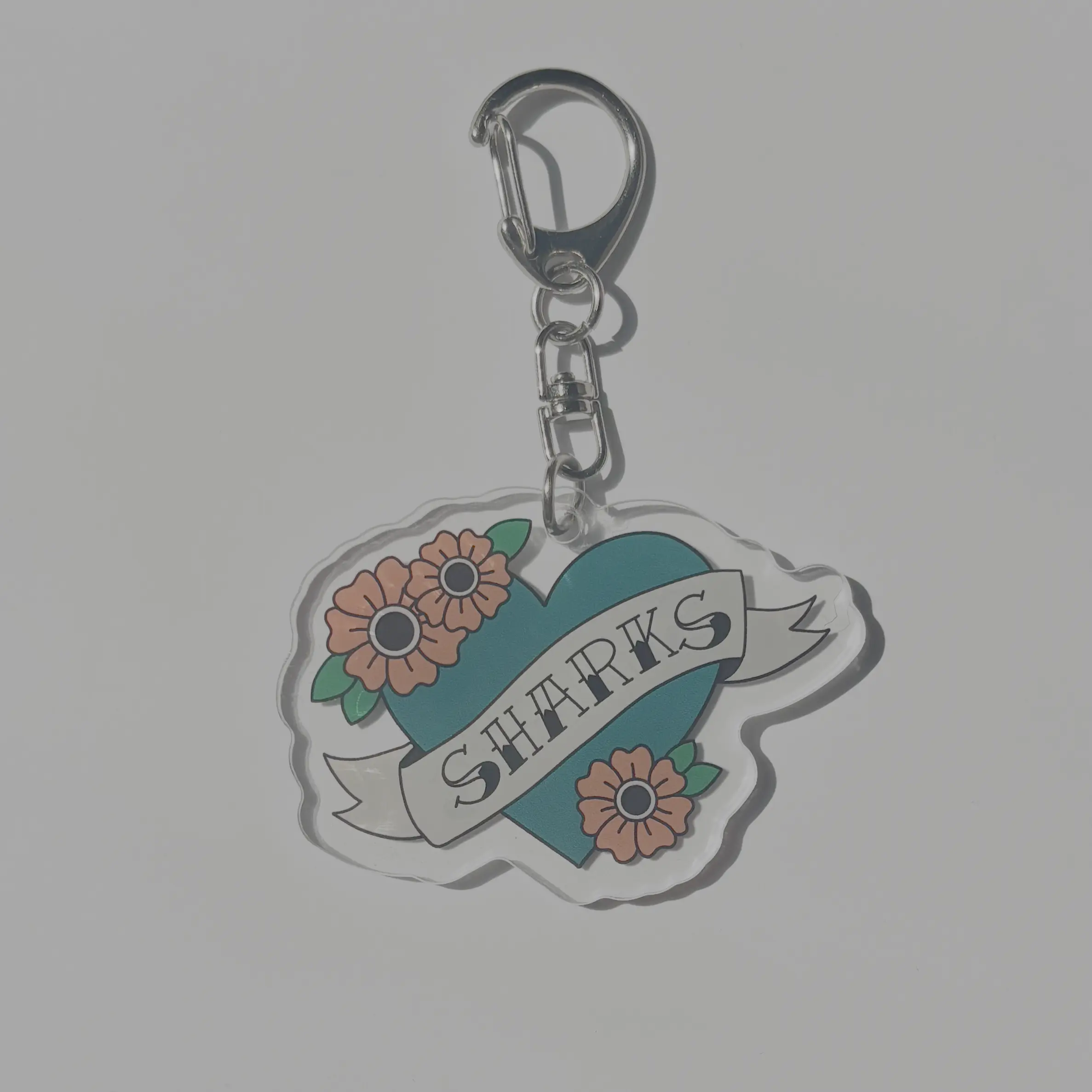 Sharks Hockey Acrylic Keychain