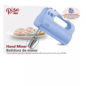 Rise by Dash RHM100GBSK04 Hand Mixer, Aqua Sky new