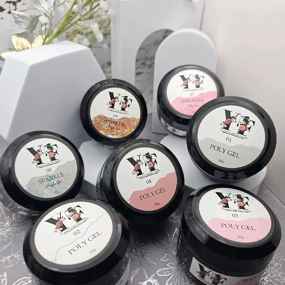 Polygel - Hybrid Acrylic Gel Nail Building Formula 50g Jar Easy Application Long Lasting Natural Look