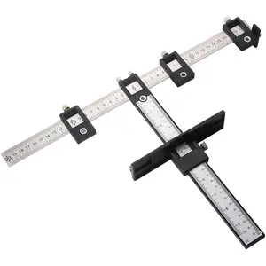 Cabinet Hardware Jig Punch Locator Drill Guide for Handles Knobs Doors Drawers