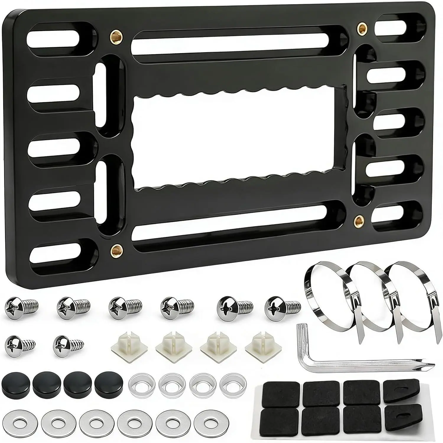 No Drill Front License Plate Mount, Universal Bracket Holder