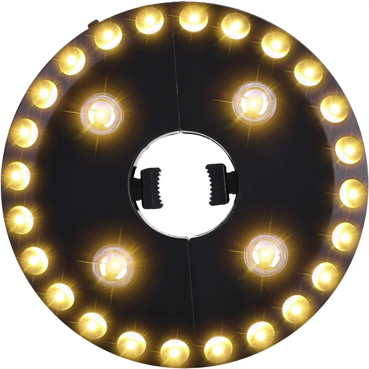 Warm White Patio Umbrella Light 3 Brightness Modes Cordless 28 LED Lights at 200 lumens 4 x   Operated,Umbrella Pole Light for Patio Umbrellas,Camping Tents
