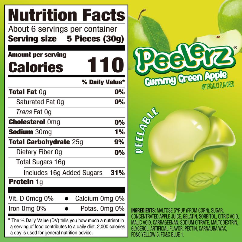 Amos Peelerz - Green Apple Lychee Mango Pineapple Peelable Fruit Gummies Made with Real Juice 8Pack Fruity Mix Sweet Crisp Exotic Candy Snack Amos Peelerz - Green Apple Lychee Mango Pineapple Peelable Fruit Gummies Made with Real Juice 8Pack Fruity Mix Sweet Crisp Exotic Candy Snack