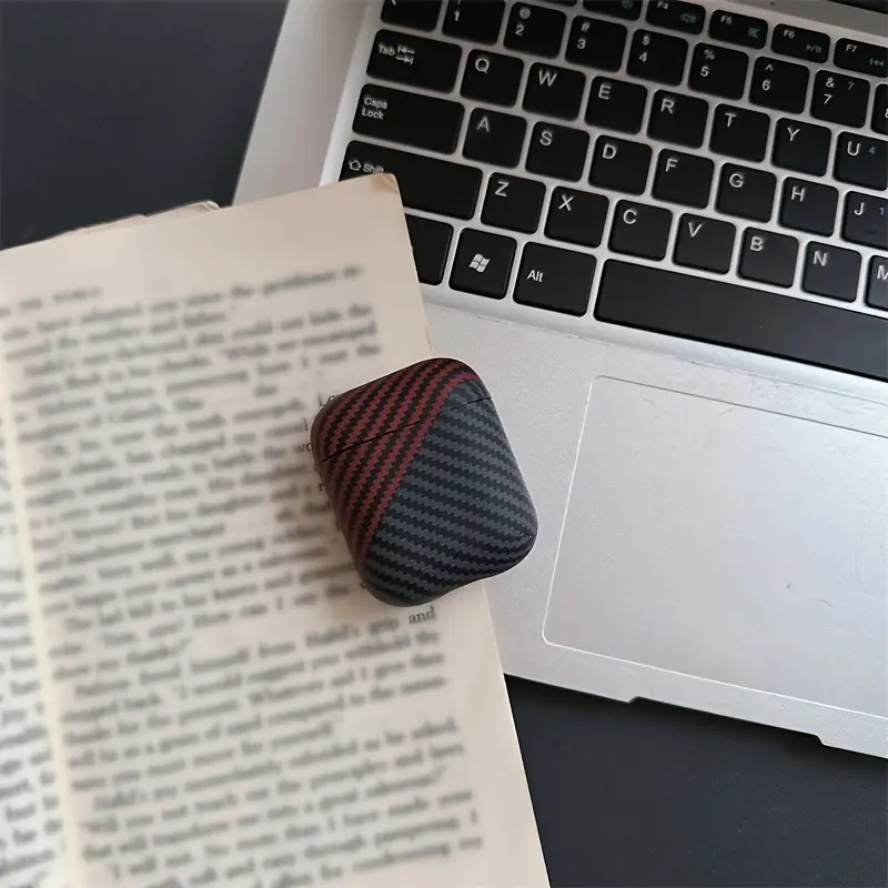 Carbon Fiber Color Striped Suitable for Airpods Pro Headphone Case Protection Airpods4/3 Third Generation Apple Headphone Shell AirPods1/2 No Cover Pro2 Second Generation Headphone Box, Accessories, Audio, Headset