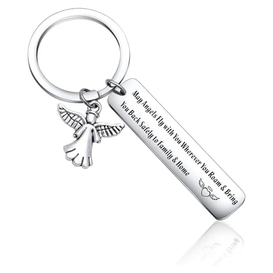 Aviation Themed Keychain - New Driver Gift, Pilot & Flight Attendant Gift, Graduation Travel Accessory