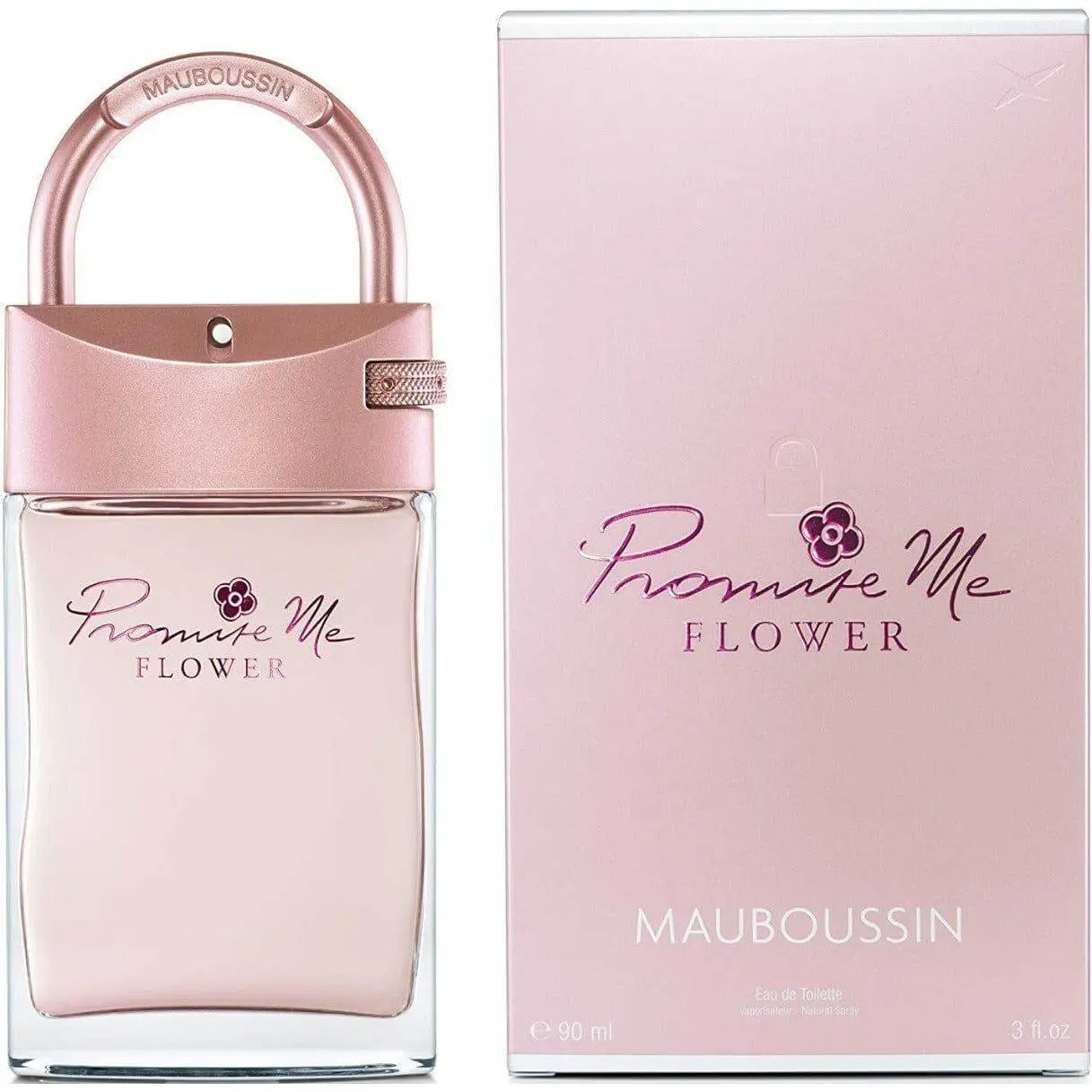 Women's Mauboussin Promise Me Floral Eau de Toilette Spray - Elegant Scent, Fruity Cassis Blend, Magnolia & Musk Notes, Contains Neither Fillers, 3 fl oz Liquid Fragrance for Female Wear Spray on Skin