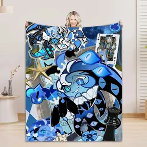 Game C-Cookie R-Run Kingdom Printed blanket Flannel Warm blankets  comfortable blanket bed linings cubre cama Birthday Gift  Essential items for everyday home use.