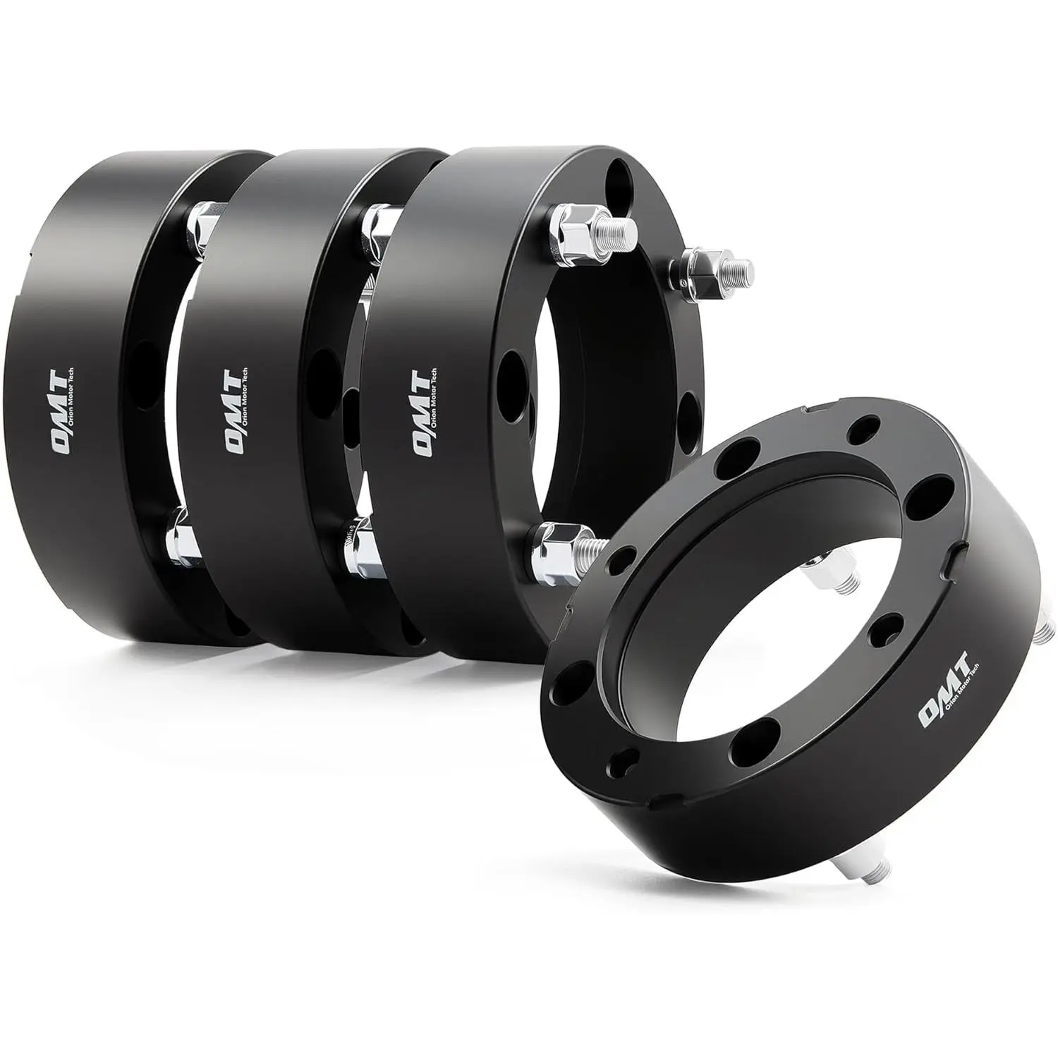 Orion Motor Tech 4x156 ATV Wheel Spacers 2 inch Black Wheel Spacer Kit Compatible with Polaris Ranger Polaris RZR XP 1000 Polaris RZR, 50mm Wheel Spacer Kit with 12x1.5 Studs, Set of 4