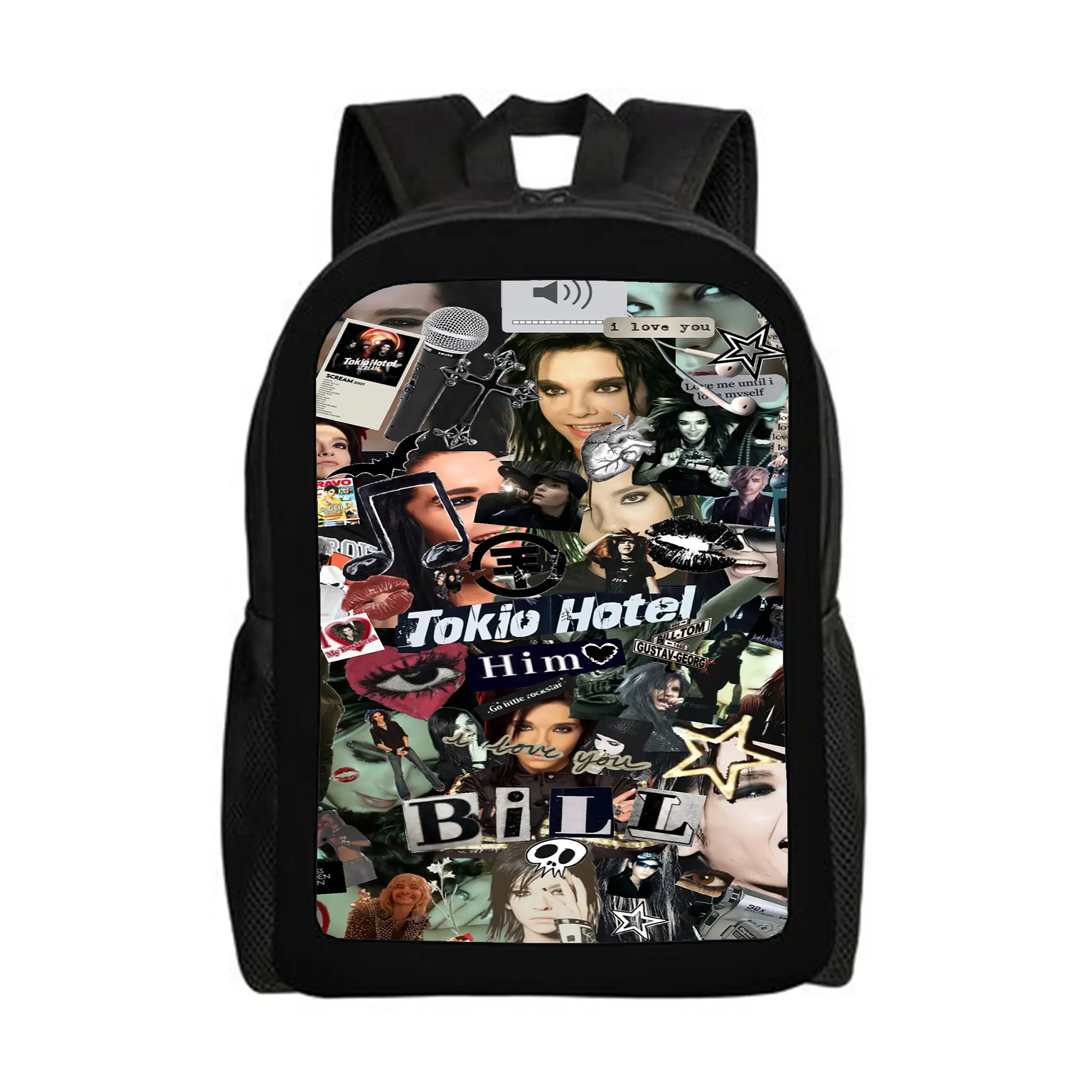 Tokio-Hotel-Backpacks for Girls, Cute School Backpack, Aesthetic Bookbag for Teens, Lightweight Classic Backpack for Travel, Work, Picnic A-3
