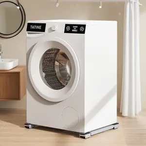 Movable Appliance Base, Universal Stand for Washer & Fridge, Multi-Functional Roller Stand, Furniture Moving Cart, Heavy Duty Bracket