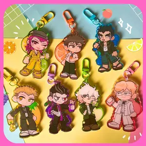 Danganronpa 2 x Soda Charms Colourful Acrylic Keychains, SDR2 Keychains Cute Accessory, Fun Charm For Backpack Or Purse | High Quality and Customer Favorite Items