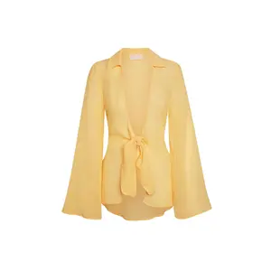 Grenada Tunic - Honey Crinkle Linen