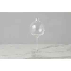 Clear Wine Glass Vase, Medium