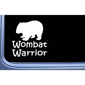 Wombat Warrior Sticker truck decal OS 171 6" Sticker wombats