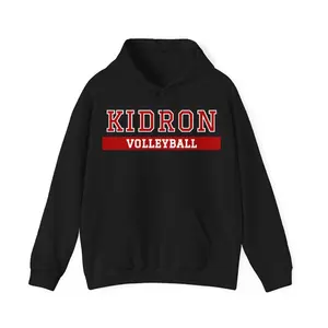 Women's school or team apparel for volleyball Graphic Hoodie - Long Sleeve Pullover Regular Fit | Soft & Breathable Fabric, Durable Print, Everyday Comfort, Machine Washable, casual sportswear with bold text design athletic or collegiate setting, likely