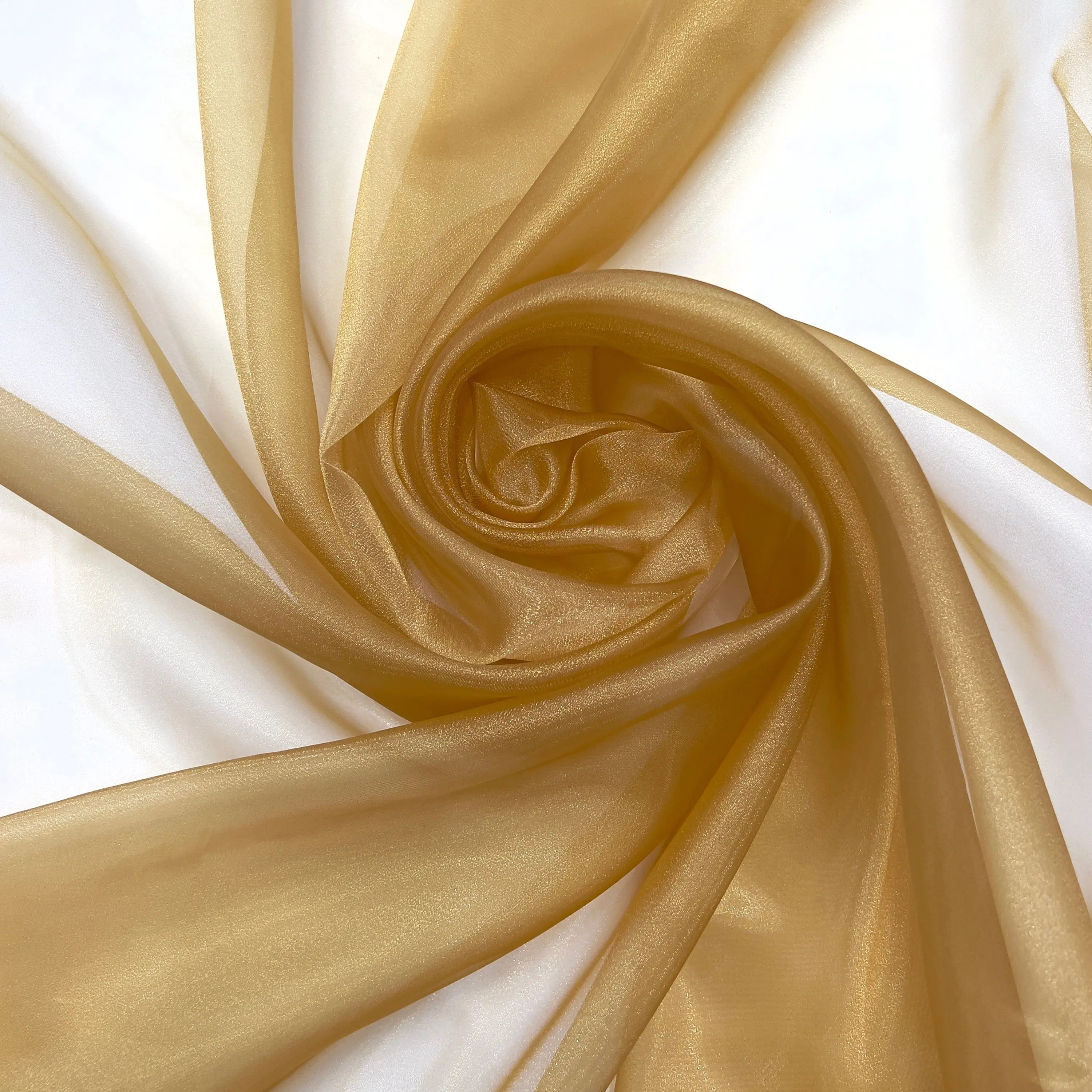 Gold Crystal Organza