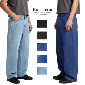 KNOBETTA Ultra Wide Leg Baggy Jeans - KNOW BETTA Classic Fashion Durable Denim Exaggerated Wide Leg 5 Pocket Design Perfect for Casual Wear & Skate Sessions