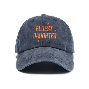 Embroidery Eldest Daughter Cap, Birthday Gift For Her, Fall Style Gift, Birthday Girl Dad Cap