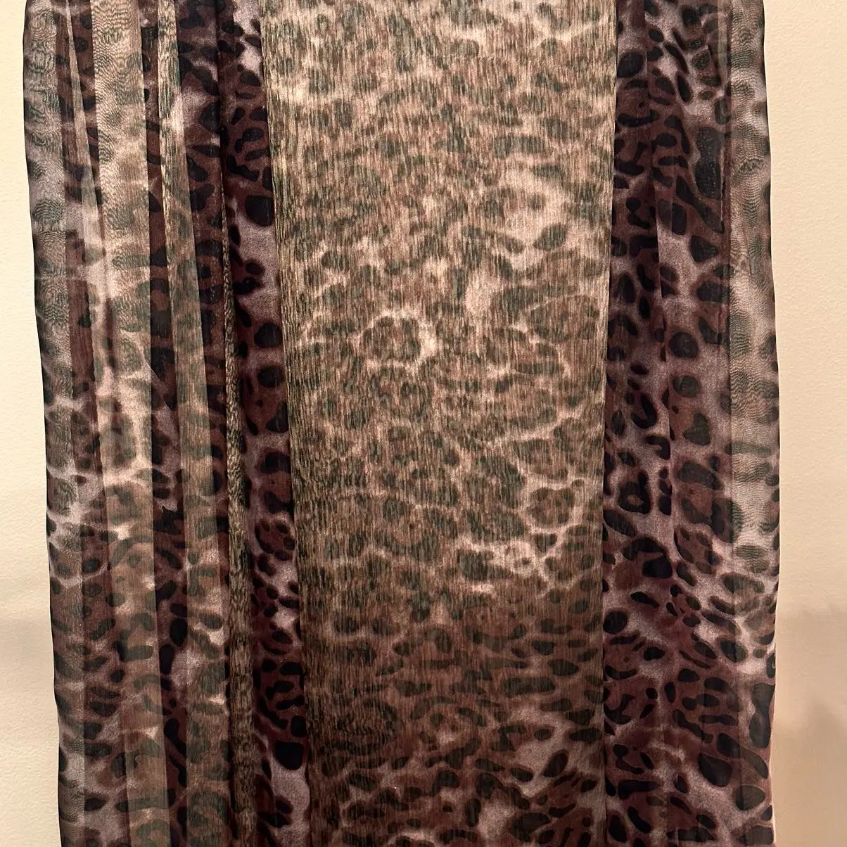 Fit Rah Cheetah Print 100% Pure Chiffon Hijab