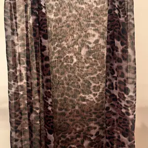 Fit Rah Cheetah Print 100% Pure Chiffon Hijab