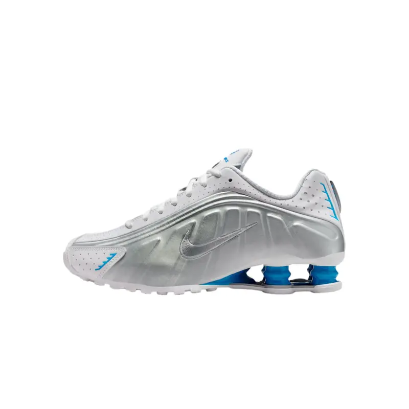 nike shox r4 white metallic silver - TikTok Shop