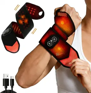 FDA Cleared Jitesy Red Light Therapy for the Wrist and Hand, Cordless Heated Wrist Brace with Vibration and Temperature Control, Red Light Therapy Heated Wrist Massager Wrap with 36 LEDs for the Wrist and Arm, 660nm & 850nm