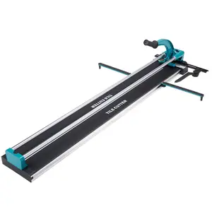 Manual Tile Cutter, 48 inch, Porcelain Ceramic Tile Cutter with Tungsten Carbide Cutting Wheel, Infrared Positioning, Anti-Skid Feet, Double Rails for professional installers or beginners