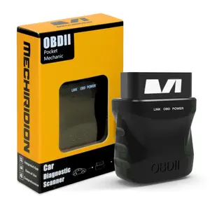Mechiridion Bluetooth OBD2 Scanner for Car - Car Code Readers & Scan Tools for iPhone & Android - Wireless OBD2 Auto Diagnostic Tool to Check Engine & Fix All Cars & Vehicles ‘96 or Newer (1 Pack)