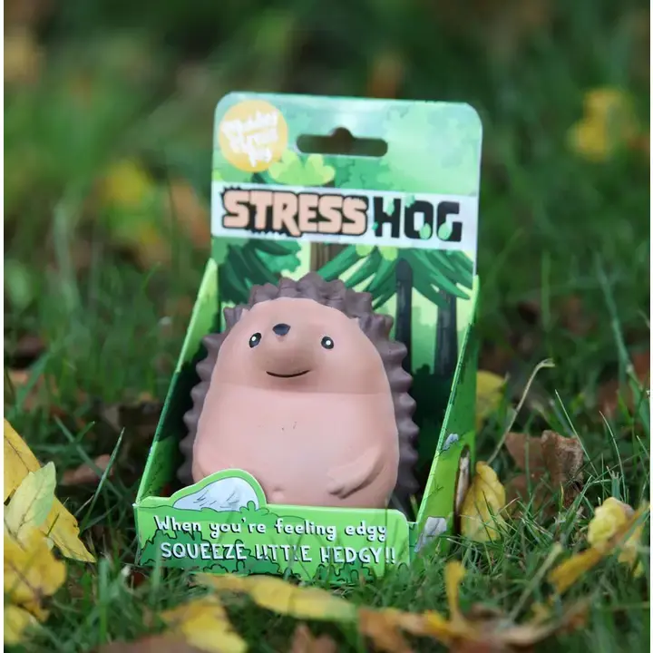 Stress Hog Hedgehog Squishable Boxer Fidget Toy, Animal Squishy Stress Relief Tool, Sensory Accessory, Squeeze Relief Item (Ages 8+)