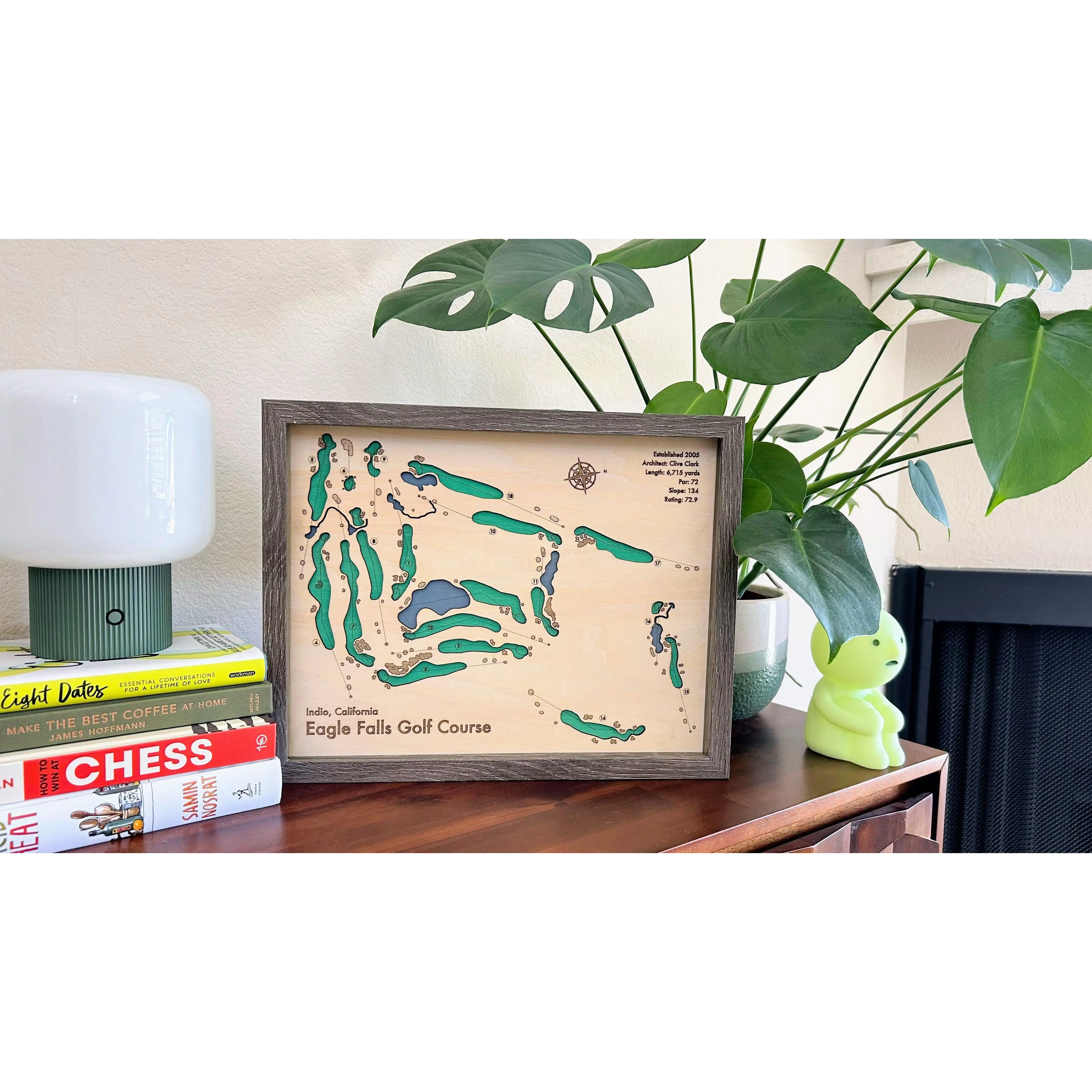 Eagle Falls Golf Course | 3D Layered Wood Course Map