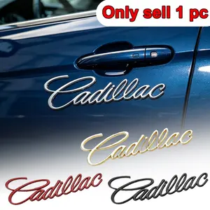 Metal Car Sticker Front Rear Side Emblem Badge Decals Decal for Cars for Cadillac Ats Bls Ct4 Ct6 Cts Escalade Sts XLR Xt4 Xt5 Xts Sls, Automotive Accessories