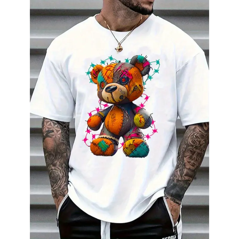 Women's Combed Cotton Boxy Cut Short-Sleeve Round Neck Tee - 180g Fabric, Digital Sublimation Stamps, Streetwear Classic, Tropical Casual, Unisex Skena Graphic, Ruccas Overall Decking Design, Affordable, COD Available, Sweat-Ready