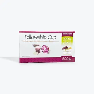 Fellowship Cup Prefilled Communion Cups, Box of 500: Includes Juice and Wafer