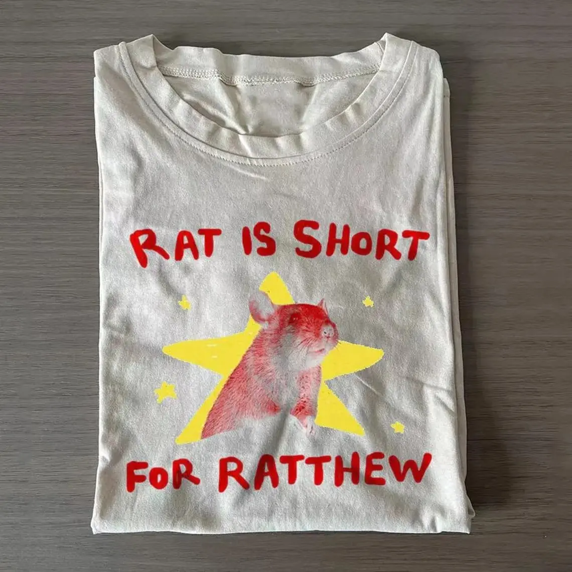 Youth and Adult Rat is short for Ratthew Shirt, Funny Rat Lover Gift, Cute Rodent Pet Tee, Pet Rat Mom Dad Gift, Animal Meme Shirt, Weirdcore Aesthetic Tee