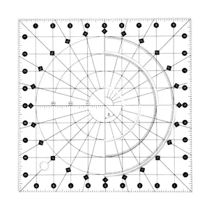 Acrylic Quilting Ruler Template, Sewing Patchwork Guide, DIY Craft Tool, Multiple Sizes for Quilting, Handmade Projects, Fabric Making